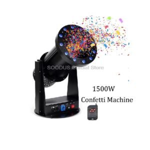 Machine à confettis professionnelle avec lumières LED